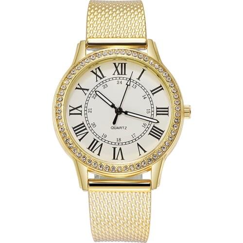 2021 Ladies Diamond-Studded Luminous Retro Female Watches Belt Quartz Watch for Lady Reloj Mmujer Womens Watch zegarek damski