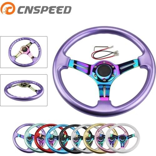 CNSPEED Neo Chrome New 350mm 14inch Steering Wheel ABS Steering Wheel YC100437