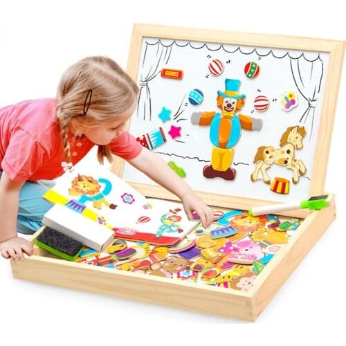 Wooden Magnetic Toys Childrens Educational Toys Childrens Educational Animals Wooden Blackboard Childrens Drawing Toys Gifts