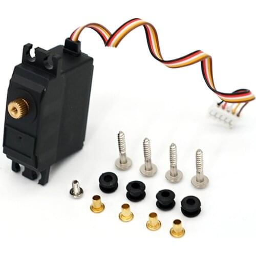 For WLtoys 12428 12423 25G Electric Servo Motor Upgraded Metal Steering Gear Servo RC Car Truck Vehicle Parts Accessory