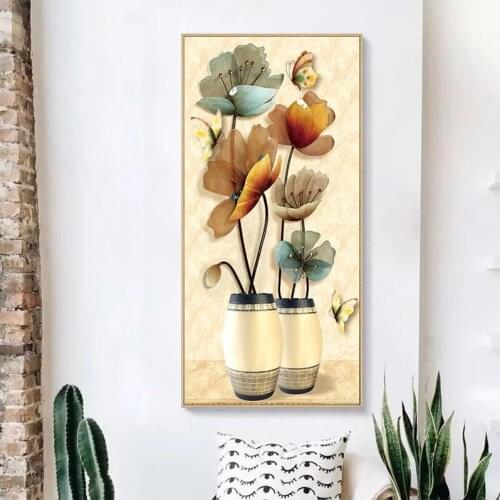 Chinese Diy Diamond Painting Set Jewelry Vase Cross Stitch Kits Flower Sets For Diamond Embroidery Wedding DecorationsZP-4407