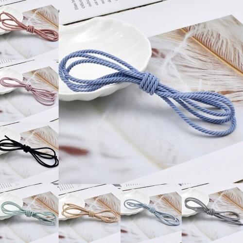 2.5mm Handmade Diy Accessories Material Pure Color Fine Thread Loose Rubber Band Hair Loop Head Rope Rubber Band Hair Rope