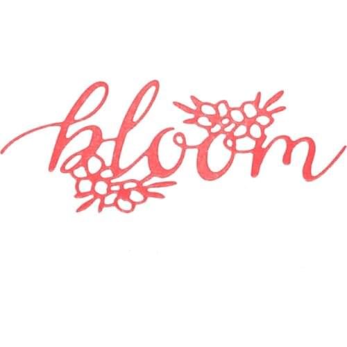 Word Dies Bloom Letter Metal Cutting Dies New 2020 For DIY Scrapbooking Embossing Paper Cards Making Crafts