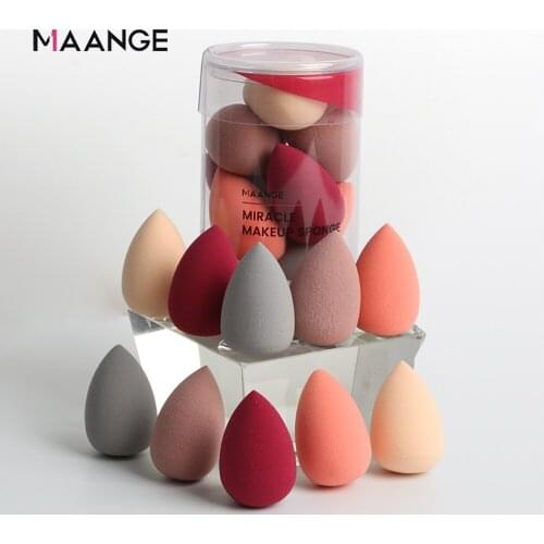 Makeup Sponge Mini Cosmestic Puff 10pcs Each Box Dry& Wet Makeup Sponge Foundation Powder Concealer BB Cream Puff with Box New