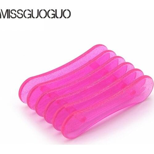 MISSGUOGUO 1PC Pink Plastic Pen Holder Nail Art Brush Pens Tools Tray Plastic Pen Holders Manicure Tool Dispalyer Stand