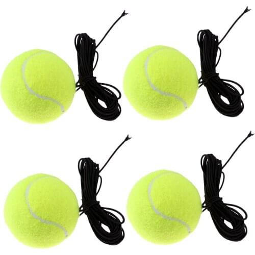 Tennis Ball W / Replacement String Tennis Bounce Training Balls 4 Pieces