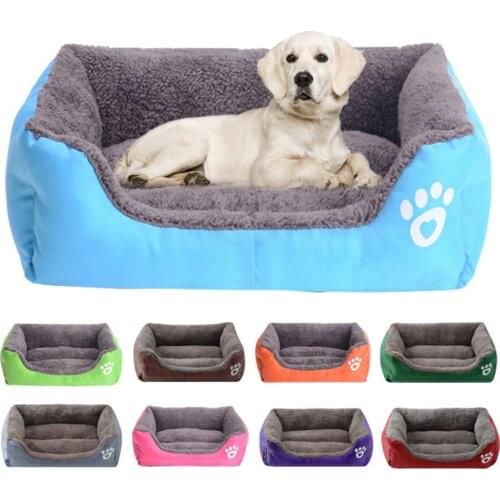 Pet Bed Large Dog House Soft Kennel Cat Nest Dog Supplies Puppy Pad Accessories Pet Mat Warm Waterproof Kitten Tent Chihuahua