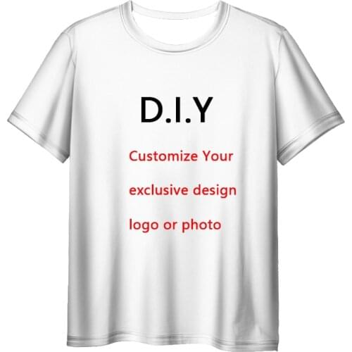 New Funny Short-Sleeved O-Neck T Shirt Men Fashion 3D Printing Mens T-Shirt Custom Your Exclusive Tshirt White Diy Shirt