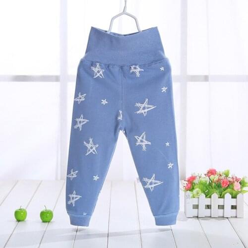 Autumn Spring Newborn Baby Pants Girl Boy High waist Leggings Cotton Clothes Toddler Trousers Clothing Infant Kids Pants