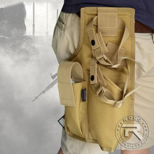 Outdoor 1000D Cordura Army Fan Mp7/mp5 Submachine Gun Cs Field Leggings Quick Pull Tactical Holster Cos Equipment