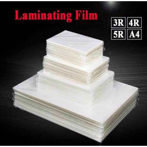 80 mic Laminating Film PET EVA Plastic Film 100sheets for Hot Laminator 3R 4R 5R A4 for Photo/Files/Card/Picture
