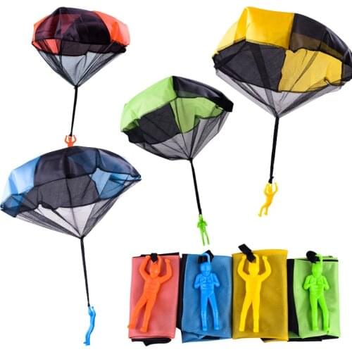 Hand Throwing Mini Soldier Parachute Funny Toy Kid Outdoor Game Play Educational Toys Fly Parachute Sport for Children Toy