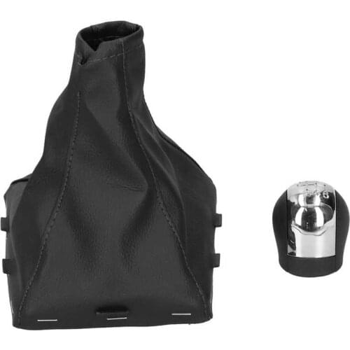 Car styling automobiles 6 Speed Gear Shift Knob with Gaiter Fit for Opel Vauxhall Vectra C/Vectra B/Corsa/Astra 2002‑2005