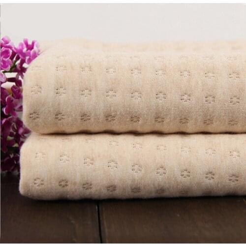 Thick warm Winter fabric baby Cotton knitted fabric for quilting baby clothing making fabric 50*170cm