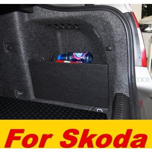 For Skoda Octavia 2007-14 trunk storage baffle storage partition storage box
