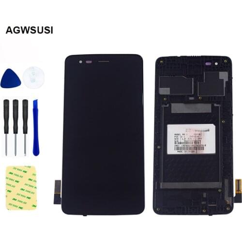 For LG K8 2017 Aristo M210 MS210 US215 X240 LCD Display Monitor Screen Panel + Touch Screen Digitizer Sensor Assembly Frame