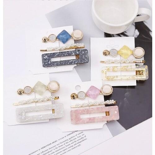 H:HYDE 1 SET Gold Color Pin Hairpin Clip Hair Clip Hairband Barrette Hairpin Headdress Accessories Hair Jewelry Headwear