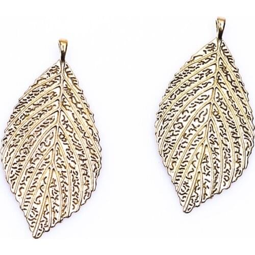 10PCS Alloy Zinc Antique Bronze Style Tree Leaf Charm Pendants Bracelet Necklace Handmade Jewelry Accessory 24257