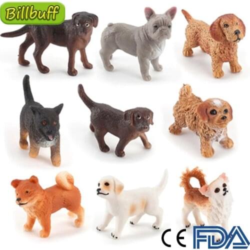 2021 Simulation Poultry Dog Animal Simulation Figure Braddock ShibaEducational Toy for Children Baby Toy Figure Collection Gifts