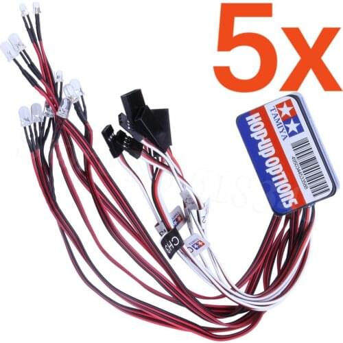 5 Sets/Lot 12 LED Lighting System Kit Smart Simulation Lights 1/10 Drift On Road RC Car Yokomo Tamiya HSP HPI Remote Control