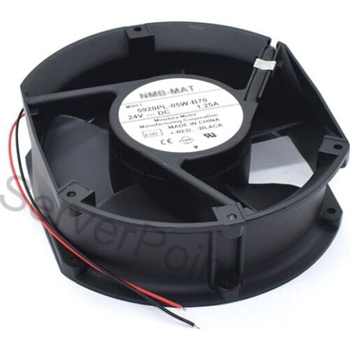 Brand New 5920PL-05W-B70 E00 DC 24V 1.25A 172x150x51mm 2 Lines Server Cooler Fan