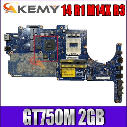 Akemy GT750M 2GB For DELL Alienware 14 R1 M14X R3 Motherboard VAR00 LA-9201P CN-0RWYMN RWYMN Mainboard 100%TESTED
