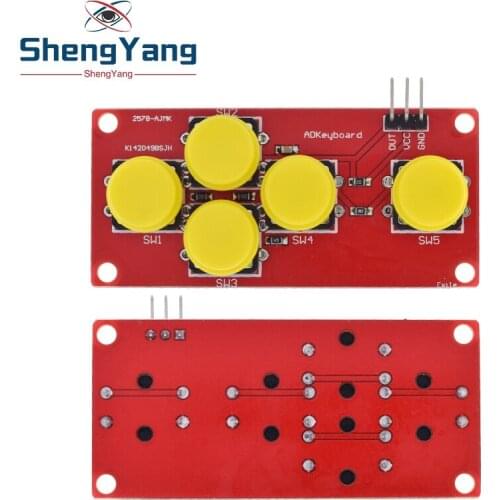 AD Keyboard Simulate Five Key Module Analog Button for arduino Sensor Expansion Board