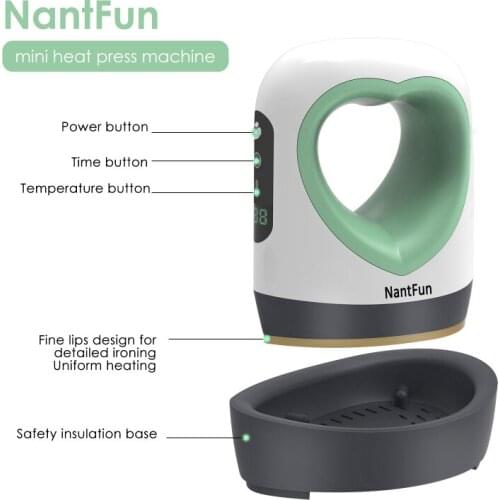 Easy Press Mini Automatic Upgraded Small Heat Press Machine With Professional Mode Mini HTV Iron-On Rolls Heat Press Machine