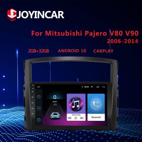 9'' Android 10/9.1 Car Radio For MITSUBISHI PAJERO 4 V80 V90 2006-2014 2din Stereo GPS Navigation BT WiFi Carplay video player