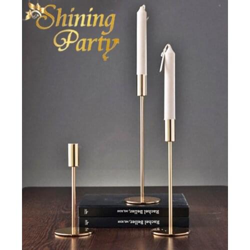 Shining Party Nordic Gold Candle Holders, Ornament Candlestick, Wedding Centerpiece, Wedding Party Christmas Home Bar Decoration