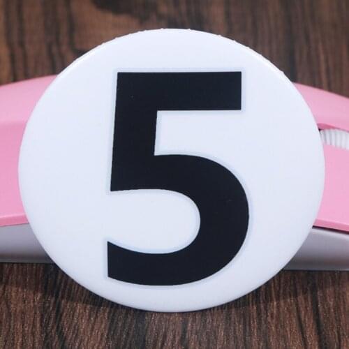 FFFPIN 5.8cm Big Lucky Number Brooch Add Subtract Calculate Badge Pin Express Love Figure Coin Icon for Game Basketball Match