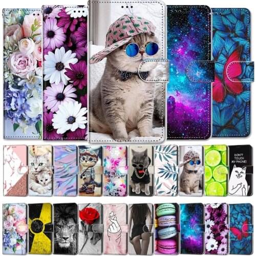 Honor9X Fashion Funny Painted Flip Cover For Huawei Honor 9C 9S Play 9A 9X Pro 9 Lite Card Slot Wallet Leather Phone Case