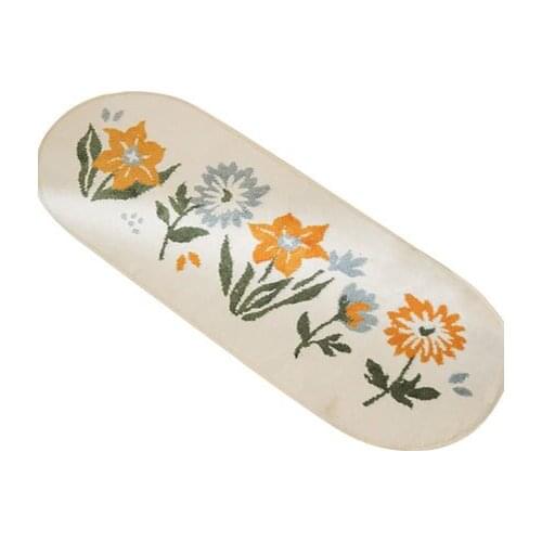 Flower Carpet Modern Style Rectangular Bedroom Living Room Thickened Non-Slip Floor Mat
