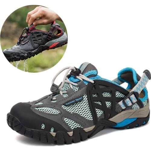 Couple Shoes Outdoor Sneakers Breathable Hiking Shoes Big Size Men Women Outdoor Hiking Sandals Men Trekking Trail Water Sandals