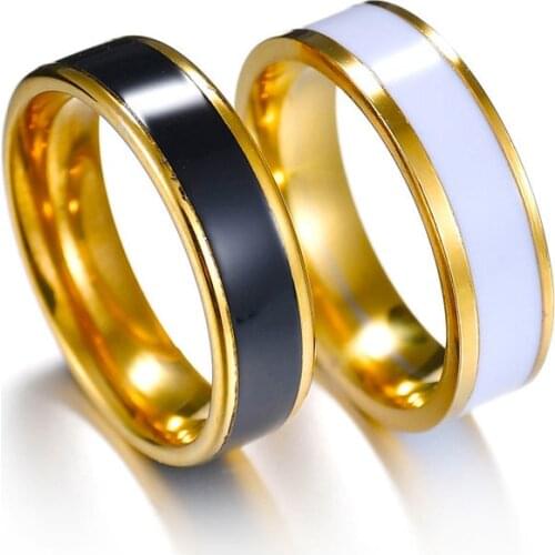 20 Pieces Mix Cute Stainless Steel Rings For Women Jewelry Round Wedding Engagement Rings Men Factory Price