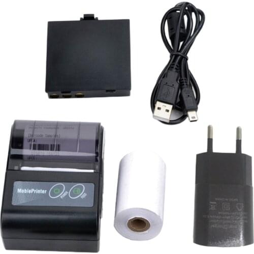 Mini Portable Bluetooth Printer Thermal Receipt Printer Mobile Business New