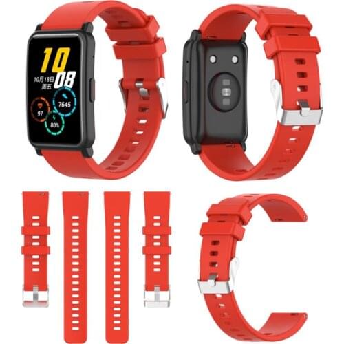 Soft Silicone Strap for Honor Smart Watch ES 20mm Universal Sports Watchband Sweat-poof Strap for Honor Watch ES