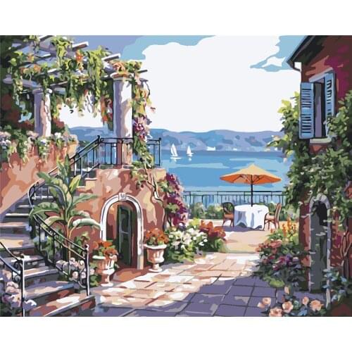 Protagonist Hello Paint By Numbers For Adults Kids Lip Coloring Kit Drawing On Canvas Wall Art Handpainted Home Decor Diy Gift