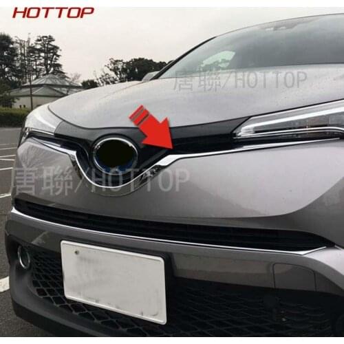 Front Grille Trims For Toyota C-HR CHR 2017 Aluminum Alloy 1Pcs/Set Auto Exterior Accessories