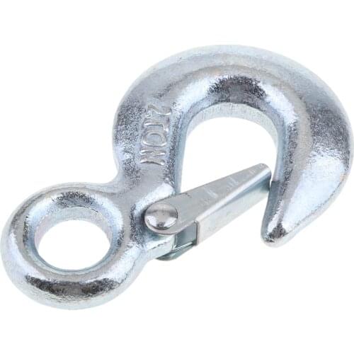 Heavy Duty Eye Slip Spring Lifting Hook With Safety Latch For ATV/UTV Winch Rope 5600 LB Durable Corrosion-Resistant Heavy Duty