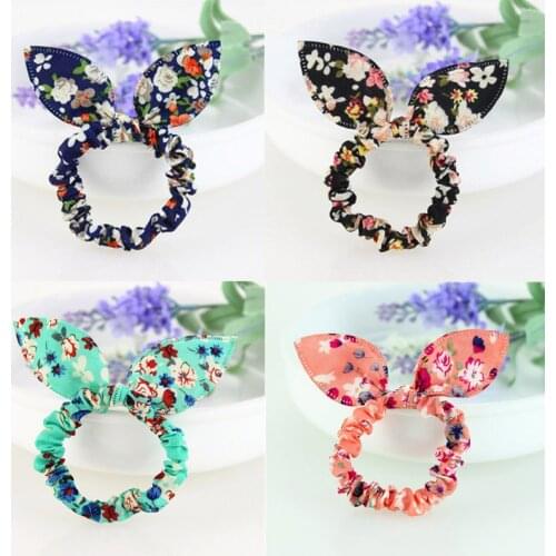 Flower Elastic Hair Bands Cat Ears Hairband Hair Dress and Accessories 10pcs/pack