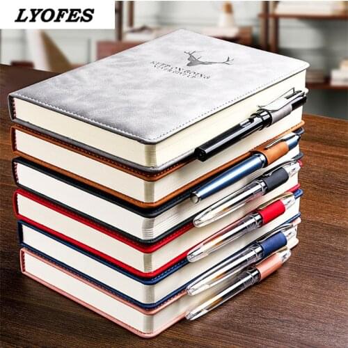 360 Pages Super Thick Wax Sense Leather A5 Journal Notebook Daily Business Office Work Notebooks Notepad Diary School Supplies