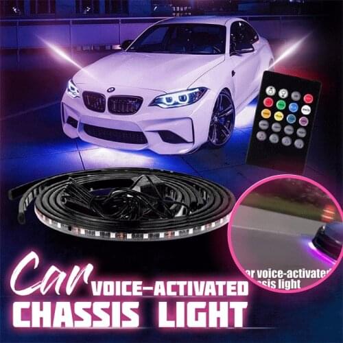 Led Car Foot Ambient Light Backlight Music Control App RGB Auto Interior Decorative Atmosphere Lights Car Voice-activated Dazzle