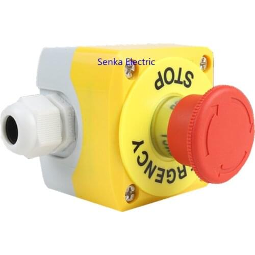 Waterproof Emergency Button Switch Box Rain Proof Mushroom Elevator Lift Ladder Security Stop Switch