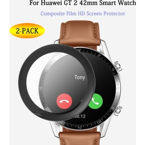 3D Full Coverage Screen Protector for Huawei Watch GT1/ GT2E / GT 2 42mm 46mm HD Curved Edge Full Glue GT2 Protective Guard Film