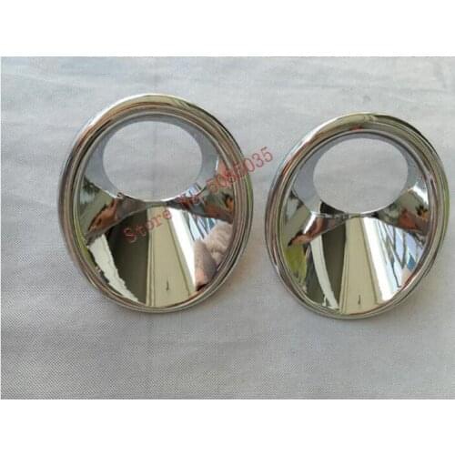 For Suzuki Vitara 2016-2018 car body front fog light lamp detector frame stick styling ABS Chrome trim parts 2pcs