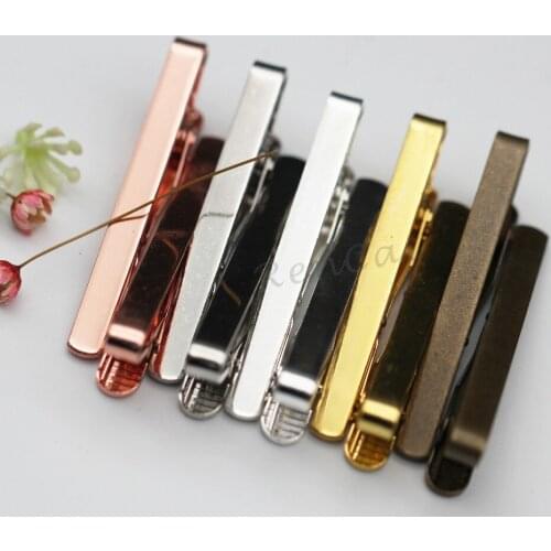 20pc Simple Style Tie Clip Formal Wear Plain Tie Clip For Mens Suit Nice Accessories Sliver/White K/Antique Bronze