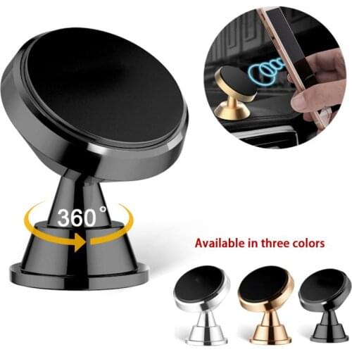 360°Rotation Magnetic Car Phone Holder Magnet Mount Mobile Cell Phone Stand GPS Support For IPhone Amsung Xiaomi Huawei
