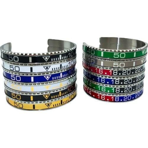 New Speedmoeter Open Trend Titanium Steel Mens and Womens Bangle Digital Scale Watch Water Ghost Woman Man Bracelet Jewelry