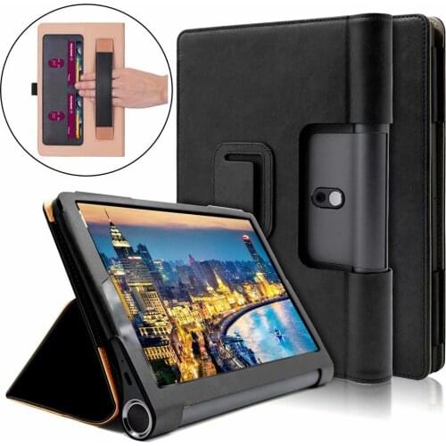 Luxury Stand Case For Lenovo yoga tab5 YT-X705 10.1 inch Tablet Cover With Hand Belt for Lenovo yoga smart Tab 5 shell + pen